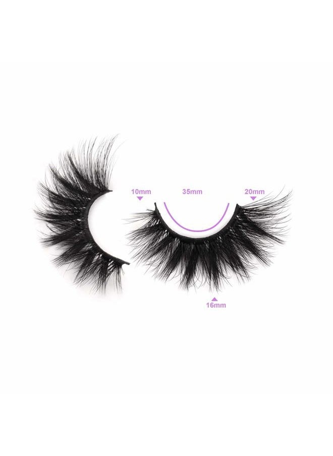 FANXITON False Eyelashes Fluffy Mink Lashes 20 MM Long False Lashes 9D Cat-eye Volume Faux Mink Lashes Pack 8 Pairs by FANXITON  - Image 4