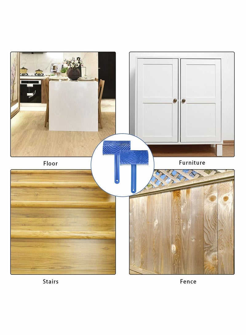 Y&D Wood Texture Roller Graining Tool, Rubber DIY Art Wallpaper Imitation Grain Painting Tool - Image 5