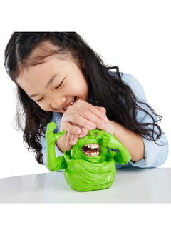 GHOSTBUSTERS Squash & Squeeze Slimer Animatronic Toy, 40+ Sound Effects, Interactive 7-Inch Green Ghost, Toys For Ages 4+  - Image 4