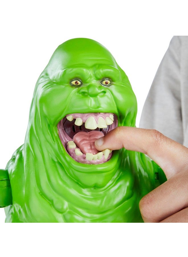 GHOSTBUSTERS Squash & Squeeze Slimer Animatronic Toy, 40+ Sound Effects, Interactive 7-Inch Green Ghost, Toys For Ages 4+ - Image 3
