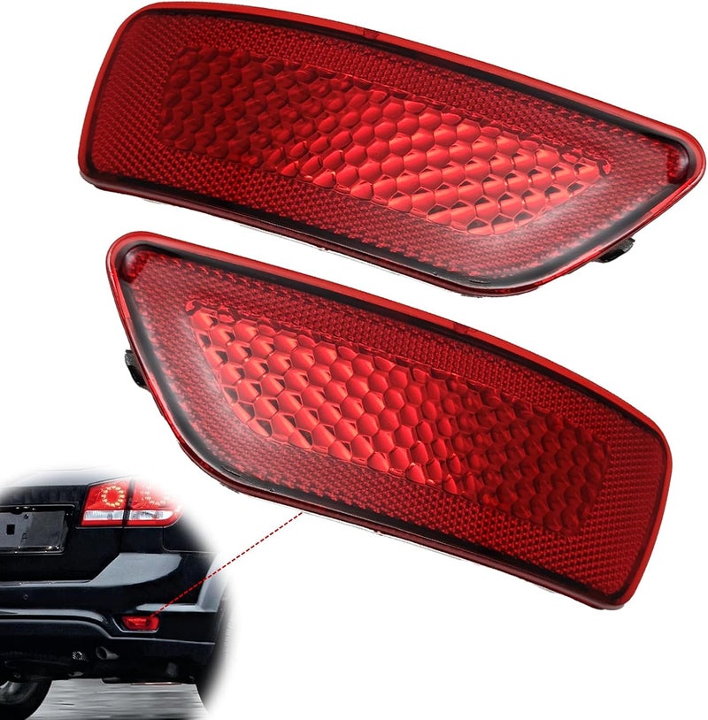 NOTISH 2PCS Rear Bumper Reflector Light Lamp for Jeep Grand Cherokee, Dodge Journey, and Compass - Image 1