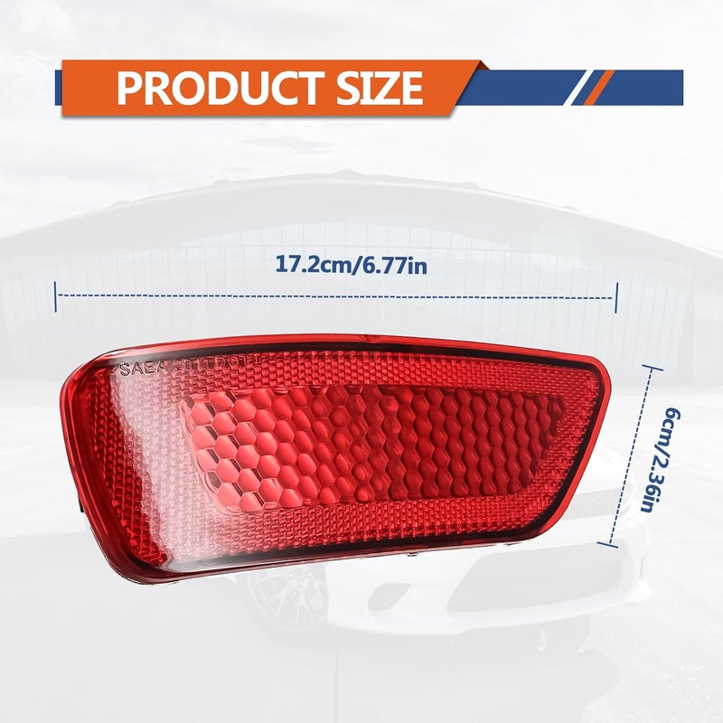 NOTISH 2PCS Rear Bumper Reflector Light Lamp for Jeep Grand Cherokee, Dodge Journey, and Compass - Image 2