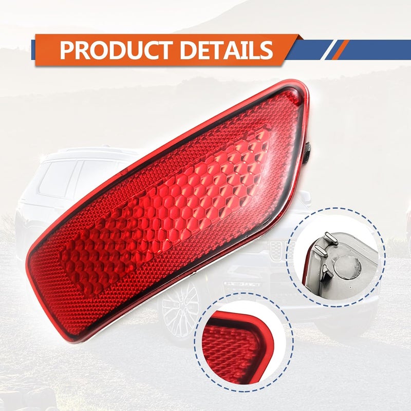 NOTISH 2PCS Rear Bumper Reflector Light Lamp for Jeep Grand Cherokee, Dodge Journey, and Compass - Image 5