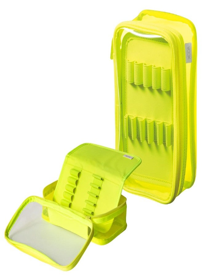 Lihit lab. Pen Case XCOA Neon Yellow - Image 1