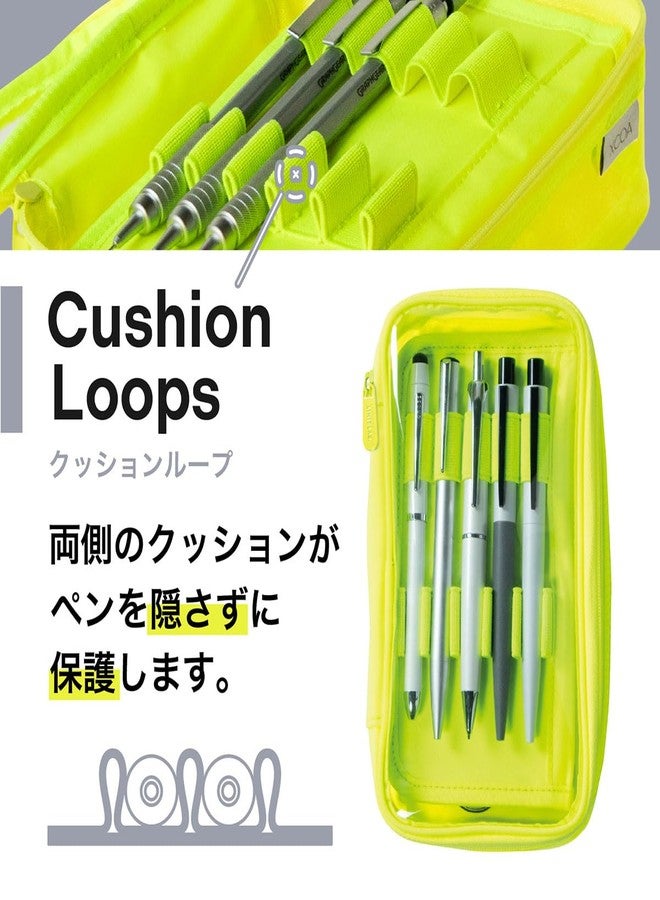 Lihit lab. Pen Case XCOA Neon Yellow - Image 4