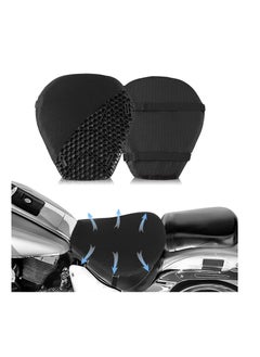 Motorcycle Seat Cushion Pad 3d Honeycomb High Elasticity Gel Material  Comfortable Breathable Shock Absorption