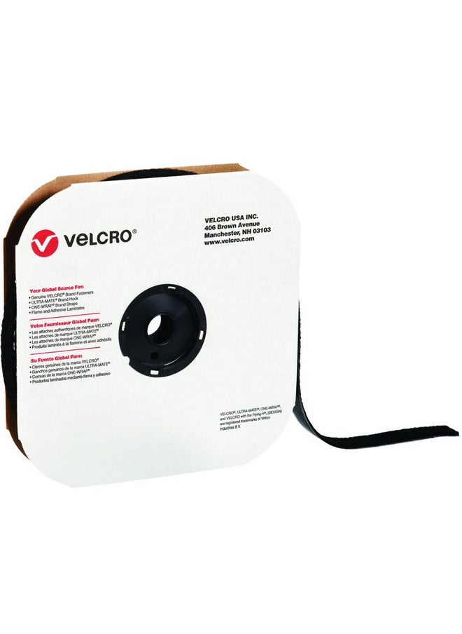 VELCRO Brand 1 X 75' Tape Strips Black Heavy Duty Industrial Strength Selfadhesive Strong Strips Sticky For Furniture Assembly Mounting & Organization Supplies For Home & Office 