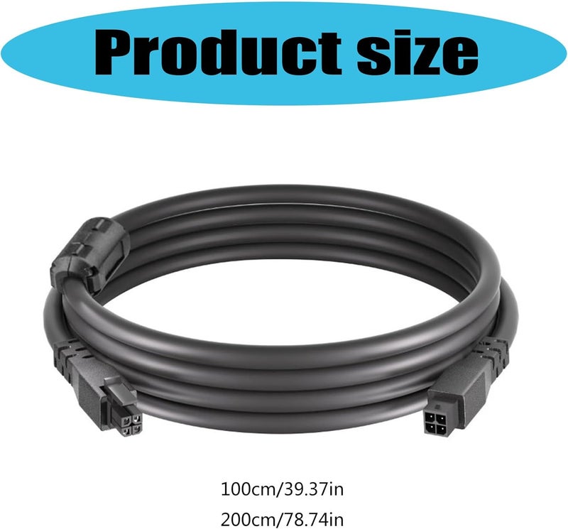 Duty 4Pin Connector Cable for Printers, High Purity Copper Extension Cord Replacement Extension Cable with Connector - Image 3