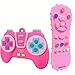 AALFA Baby Teething Toy Soft TV RemoteGame Machine Shape Chew Set Intellectual Development Intellectual Development Educational ToySafe Silicone Toddler Infant Pink HandleRemote Control - Image 3