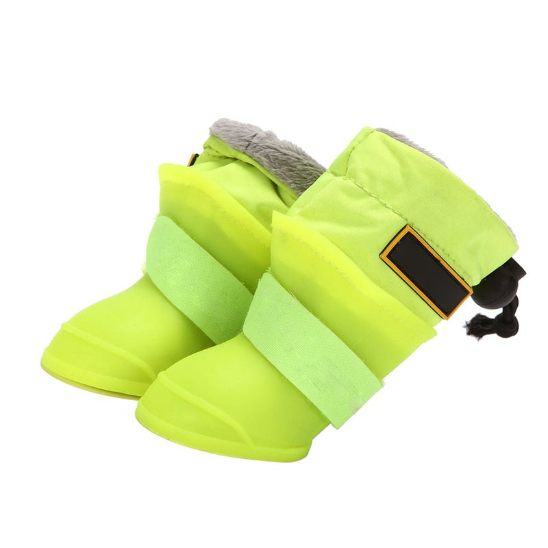 4 Pcs Pet Rainshoes Silicone Pet Shoes Anti- Rain Shoes - Image 1