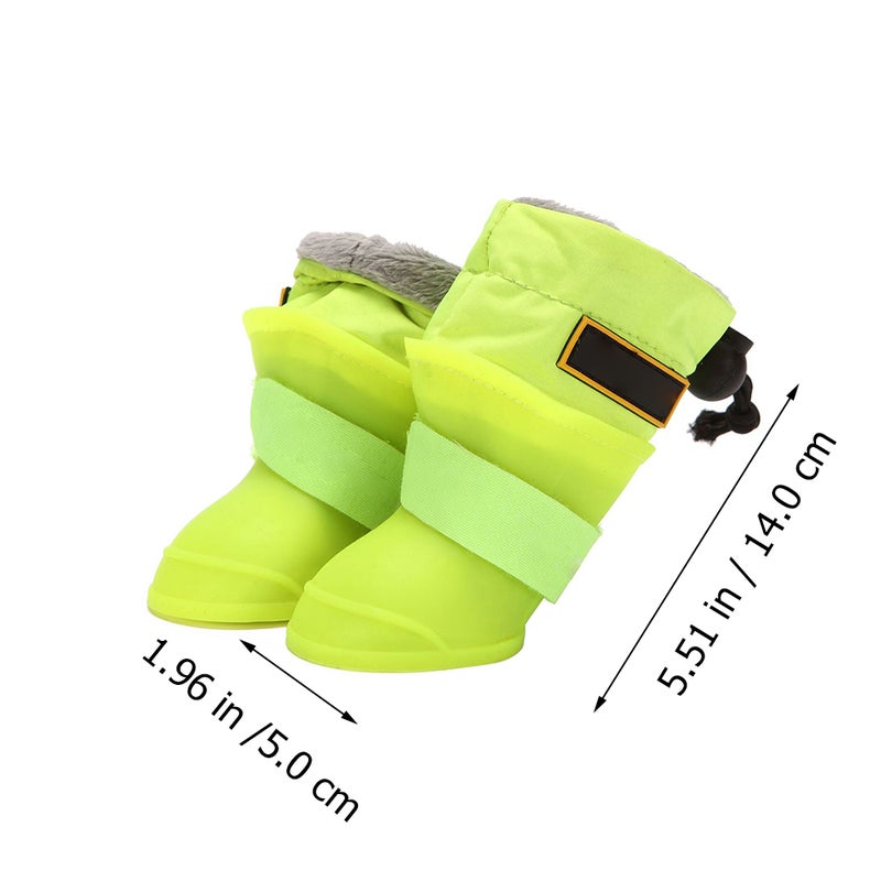 4 Pcs Pet Rainshoes Silicone Pet Shoes Anti- Rain Shoes - Image 3