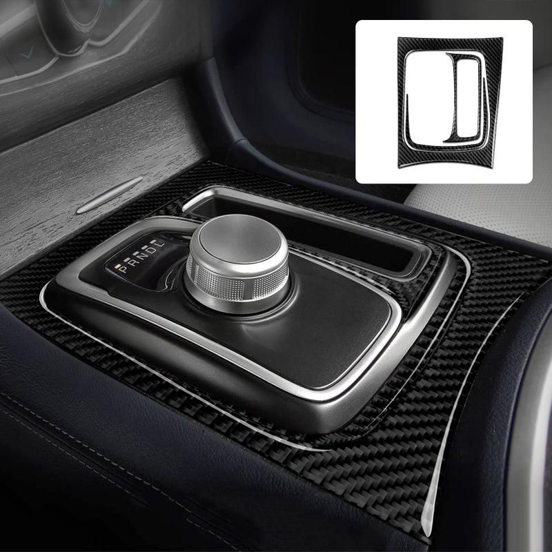 BRMYL Car Gear Shift Panel Decals for 20152023 Chrysler 300 300C 300S LimitedTouring Accessories Carbon Fiber Interior Stickers