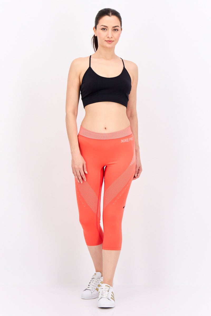 Nike Women Sportswear Fit Training Crop Tights, Red - Image 4