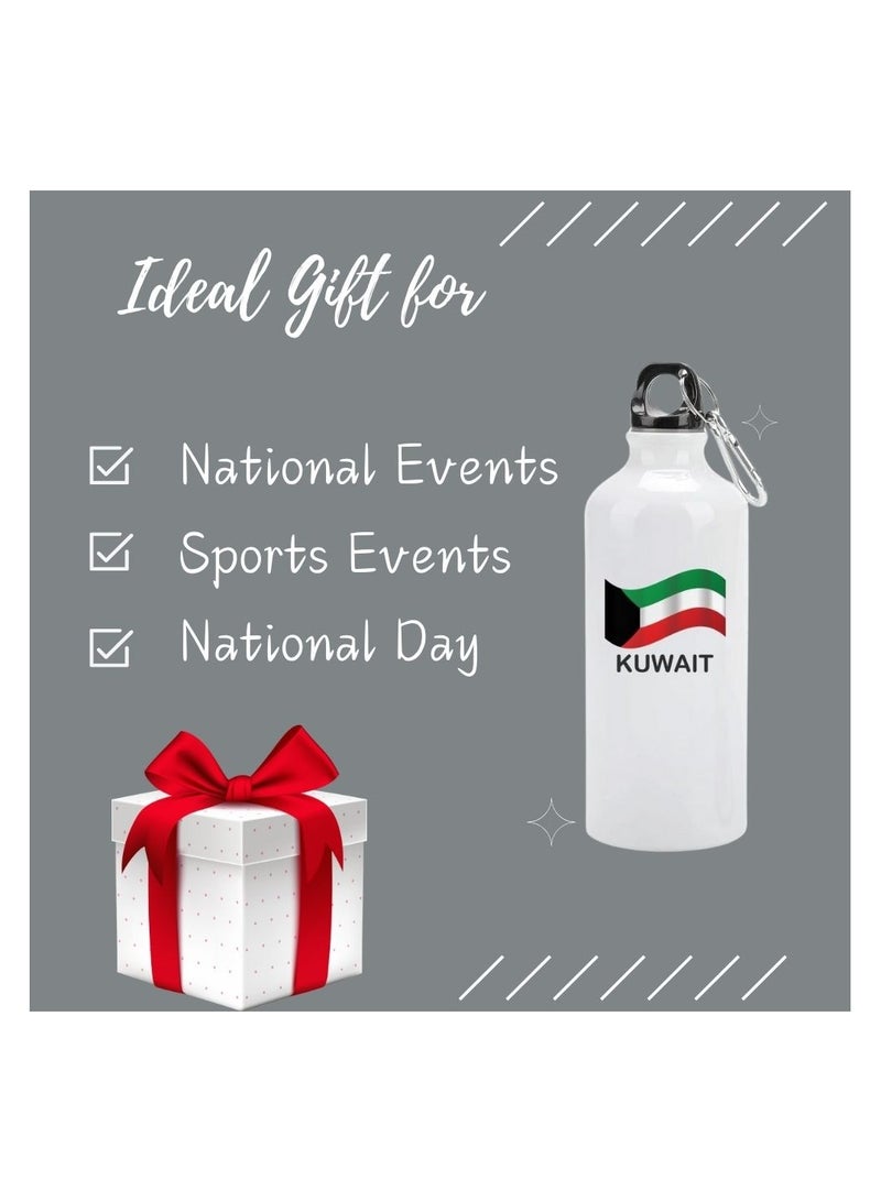 PRINTSHOP4ME Kuwait National Day Water Flask - Celebrate with the City Skyline - Aluminum Sports Water Bottle - Perfect for Gifts and Hydration - Image 5