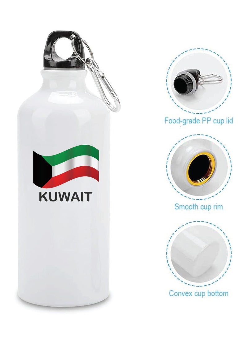 PRINTSHOP4ME Kuwait National Day Water Flask - Celebrate with the City Skyline - Aluminum Sports Water Bottle - Perfect for Gifts and Hydration - Image 2