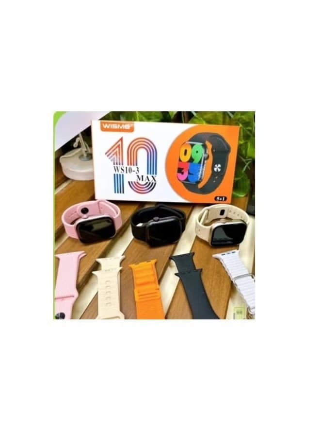 ويزمي ساعة Wisme WS10-3 Max الذكية 5+1 | جهاز تتبع اللياقة البدنية مع معدل ضربات القلب، وأنماط رياضية، وإشعارات، وعمر بطارية طويل - متوافقة مع نظامي Android وiOS - Image 3