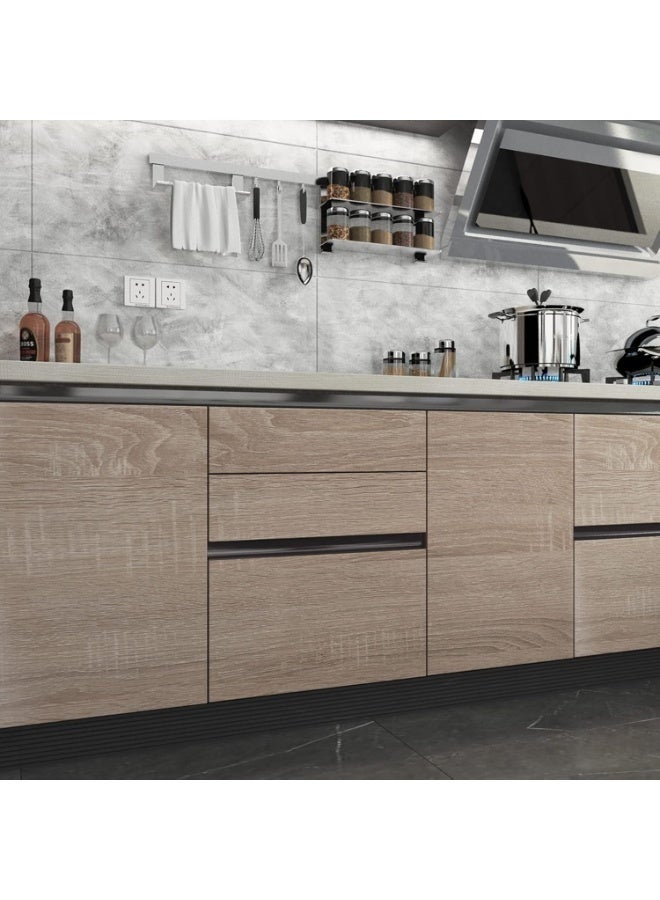 Arabest Gray Brown Wood Grain Contact Paper Waterproof Faux Wood Wallpaper Peel and Stick Countertops Light Oak Contact Paper for Cabinets Self Adhesive Wallpaper Wood Stickers 40x 500cm Vinyl Wrap - Image 2