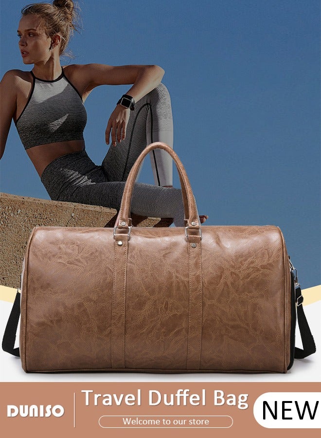 DUNISO Travel Duffel Bag Luggage Collection Business Travel Suitcase Weekender Overnight Bag Large Carry On Airport Bag for Travel Business Trips Sports Duffel Bag Gym Sports Luggage Bags  - Image 1