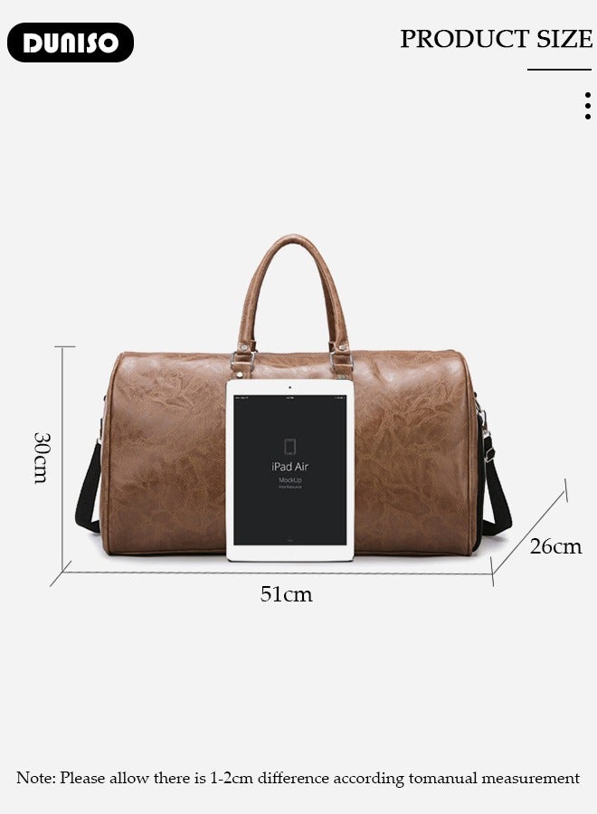 DUNISO Travel Duffel Bag Luggage Collection Business Travel Suitcase Weekender Overnight Bag Large Carry On Airport Bag for Travel Business Trips Sports Duffel Bag Gym Sports Luggage Bags  - Image 4