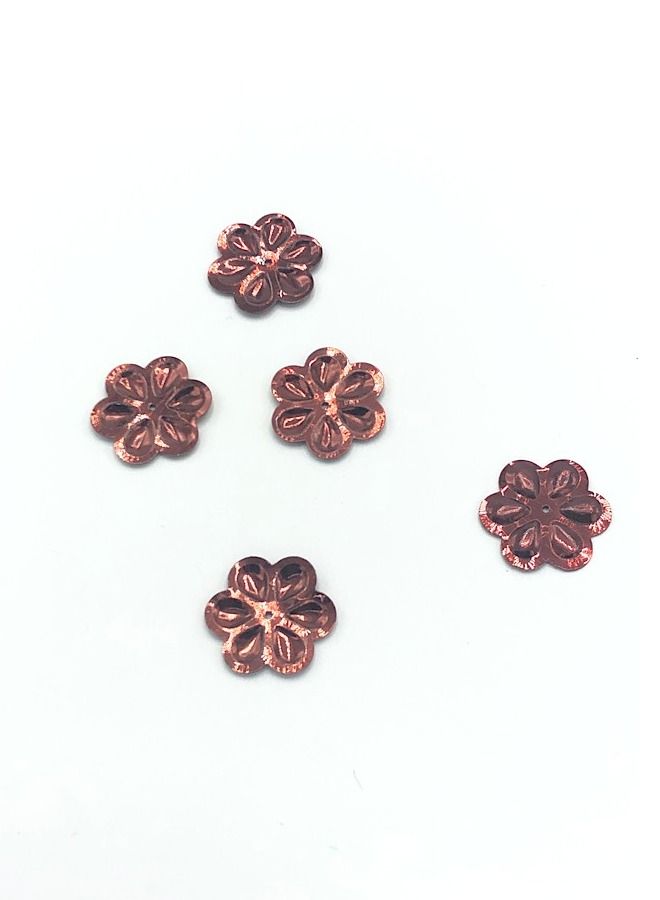 Pack of 420 Pieces Flower Shaped Center Hole Loose Spangles or Sequins 18 Millimeter - Image 3