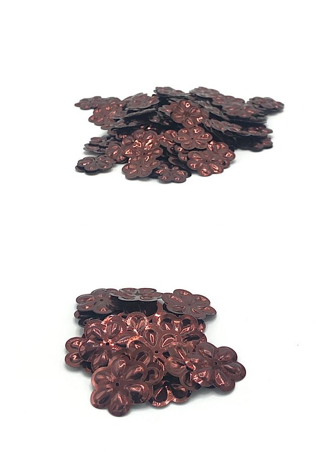 Pack of 420 Pieces Flower Shaped Center Hole Loose Spangles or Sequins 18 Millimeter - Image 2