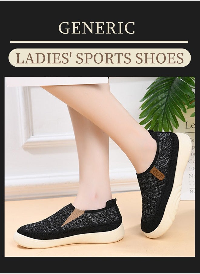 Generic - Ladies' sports shoes with mesh design, perfect for fitness running and casual wear. Lightweight, breathable, non-slip and ideal for gym wear. Comfortable and casual with built-in memory foam for tennis and jogging. - Image 1