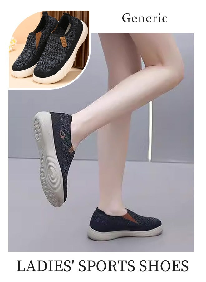Generic - Ladies' sports shoes with mesh design, perfect for fitness running and casual wear. Lightweight, breathable, non-slip and ideal for gym wear. Comfortable and casual with built-in memory foam for tennis and jogging. - Image 1