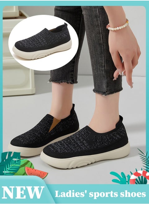 Ladies' sports shoes with mesh design, perfect for fitness running and casual wear. Lightweight, breathable, non-slip and ideal for gym wear. Comfortable and casual with built-in memory foam for tennis and jogging.