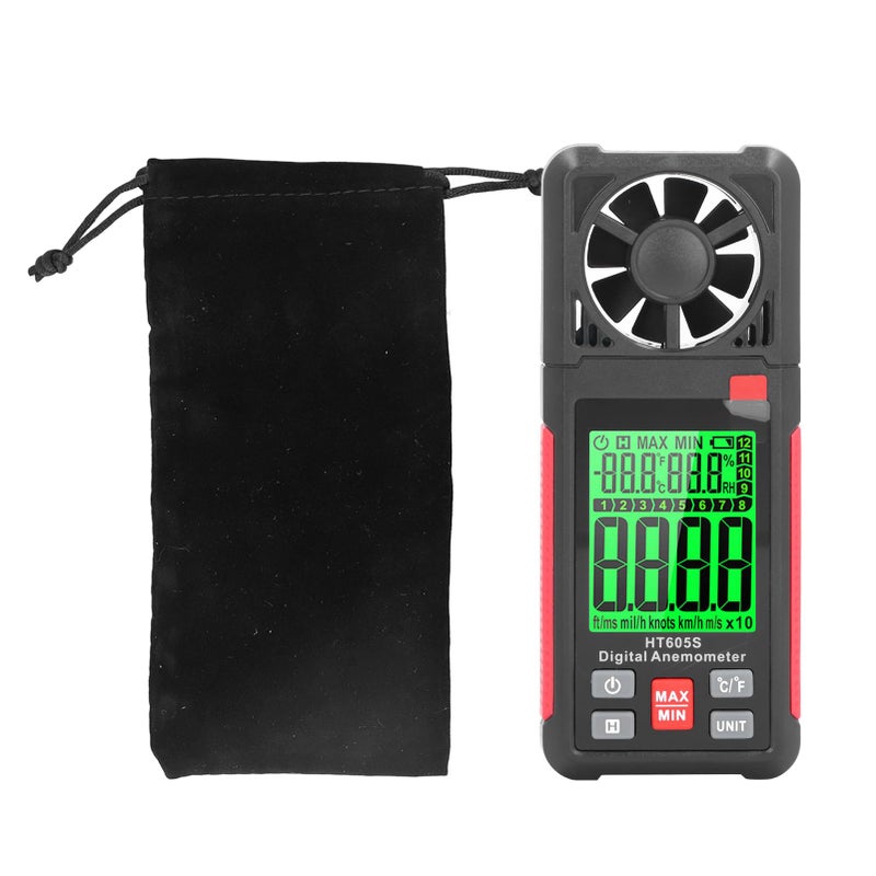 Digital Anemometer Handheld Wind Speed Meter with 2 26 Inch LCD Screen for Sailing Surfing - Image 2
