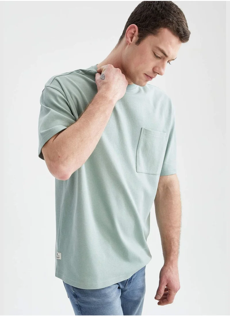 DeFacto Short Sleeved Oversize Fit Crew Neck T-Shirt