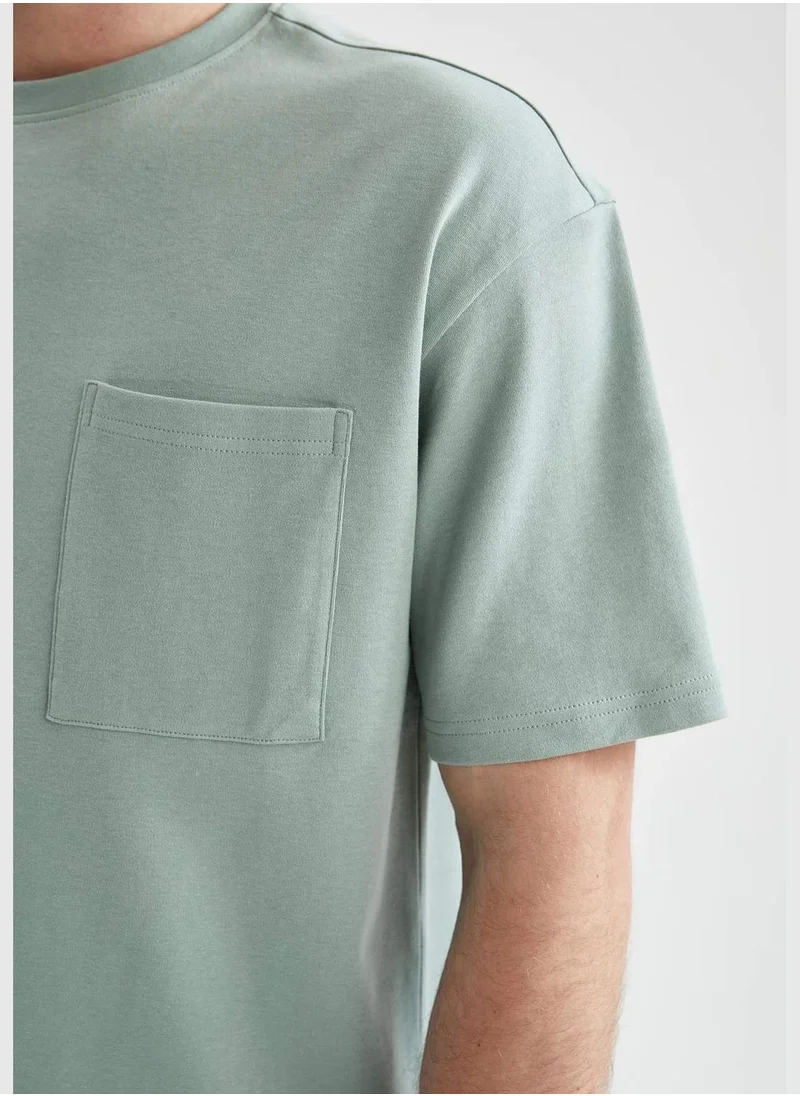 DeFacto Short Sleeved Oversize Fit Crew Neck T-Shirt