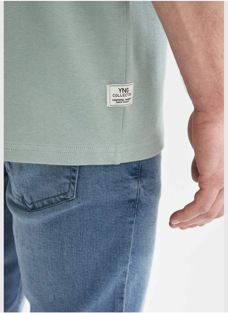 DeFacto Short Sleeved Oversize Fit Crew Neck T-Shirt