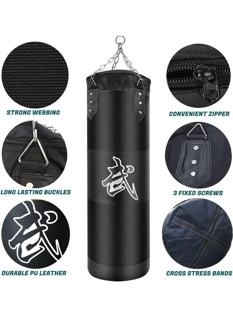 ChenDa Hanging Heavy-Duty Punching Bag Set, Unfilled – Kickboxing Bag with Hand Towel for Teens & Adults - Image 4