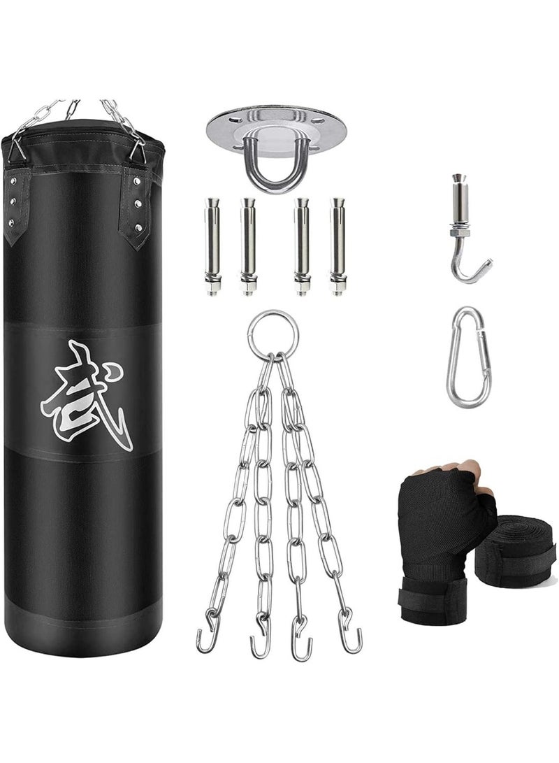 ChenDa Hanging Heavy-Duty Punching Bag Set, Unfilled – Kickboxing Bag with Hand Towel for Teens & Adults - Image 3