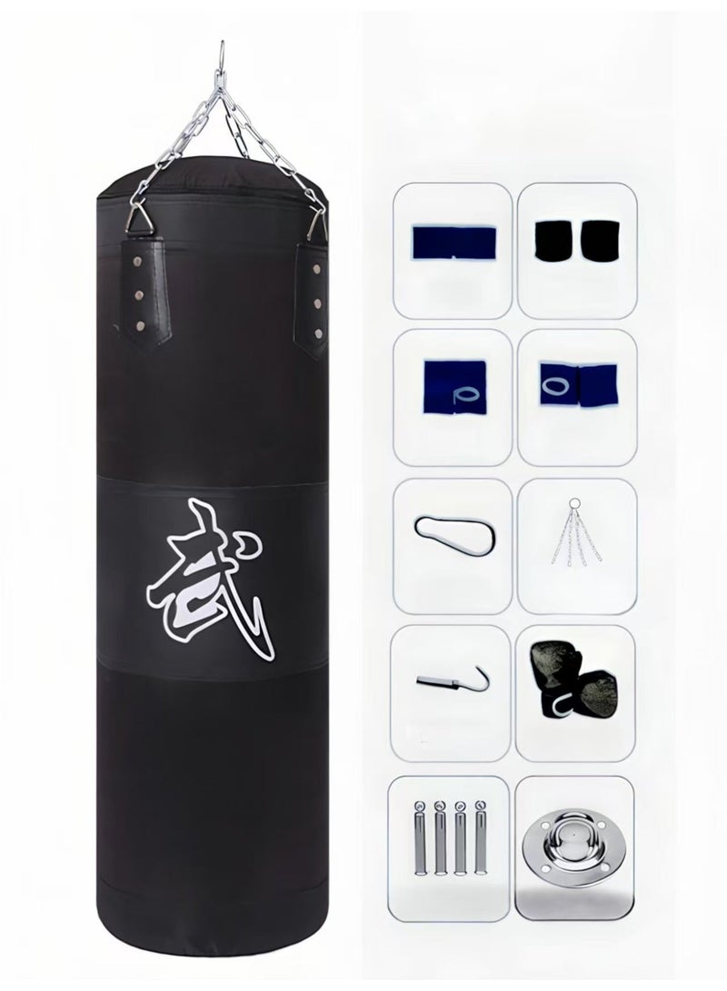 ChenDa Hanging Heavy-Duty Punching Bag Set, Unfilled – Kickboxing Bag with Hand Towel for Teens & Adults - Image 1