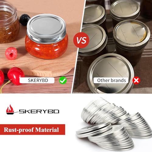 SKERYBD 36 PCS Regular Mouth Canning Lids, Lids for Mason Jar, Split-Type - Image 3