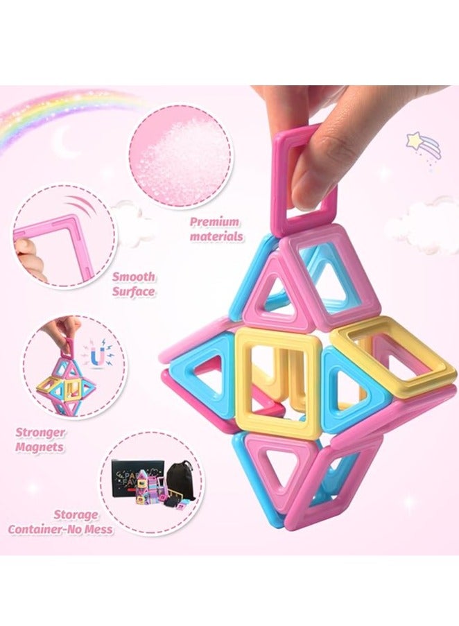Arabest مكعبات بناء مغناطيسية مكونة من 76 قطعة - Image 2