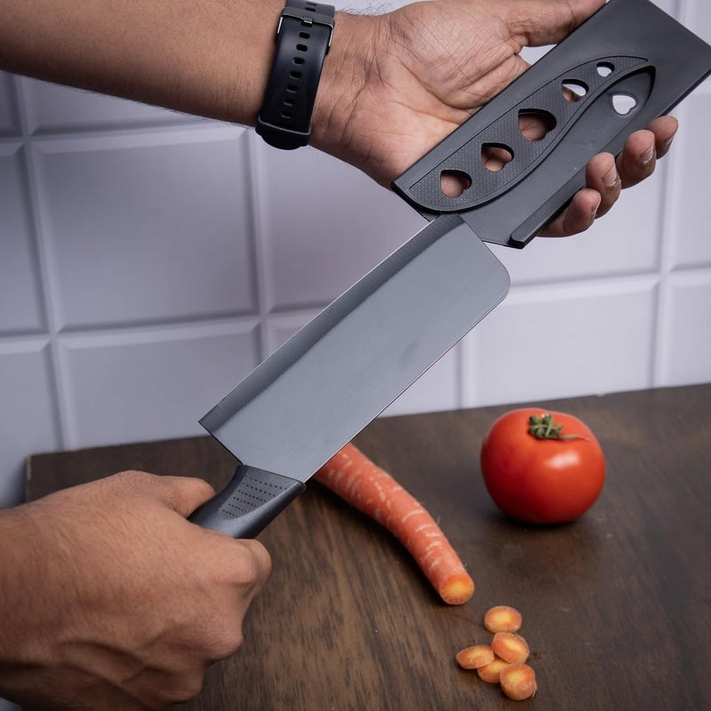 McCook Stainless Steel 3 Pieces Chef Knife Set.Meat Knife with Sharp Blade with Ergonomic Handle for Home Kitchen and Restaurant - Image 2