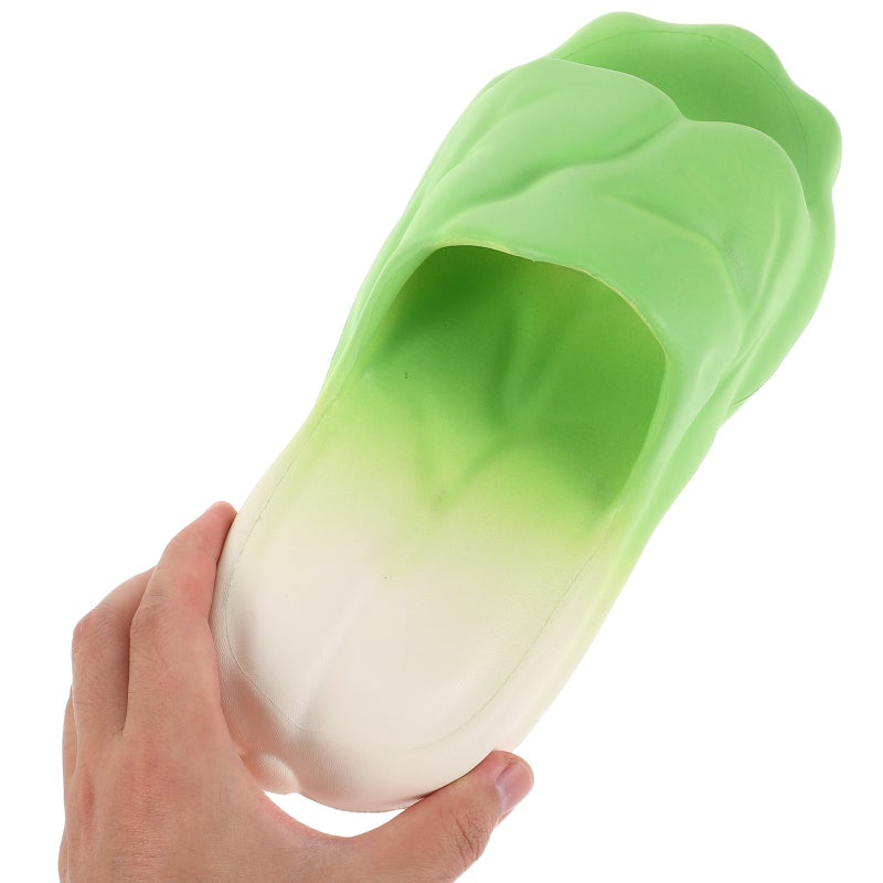 1 Pair Eva Home Slippers For Couples Vegetable Shape Anti- Lightweight Indoor Bathroom Shoes For Men And Women Home Pool Beach Use - Image 2