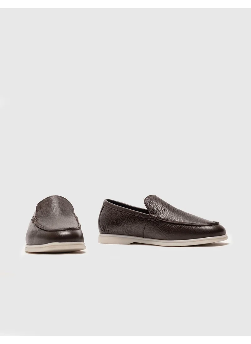 Cabani Leather Brown Men's Casual Shoes