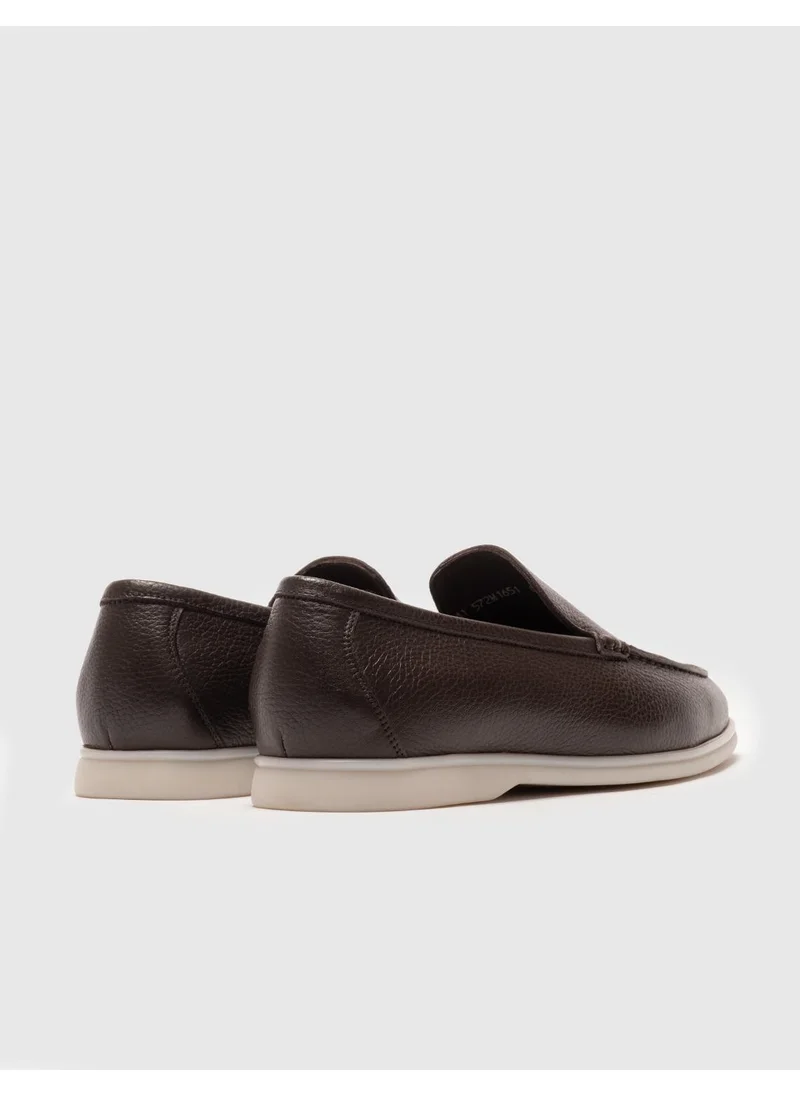Cabani Leather Brown Men's Casual Shoes