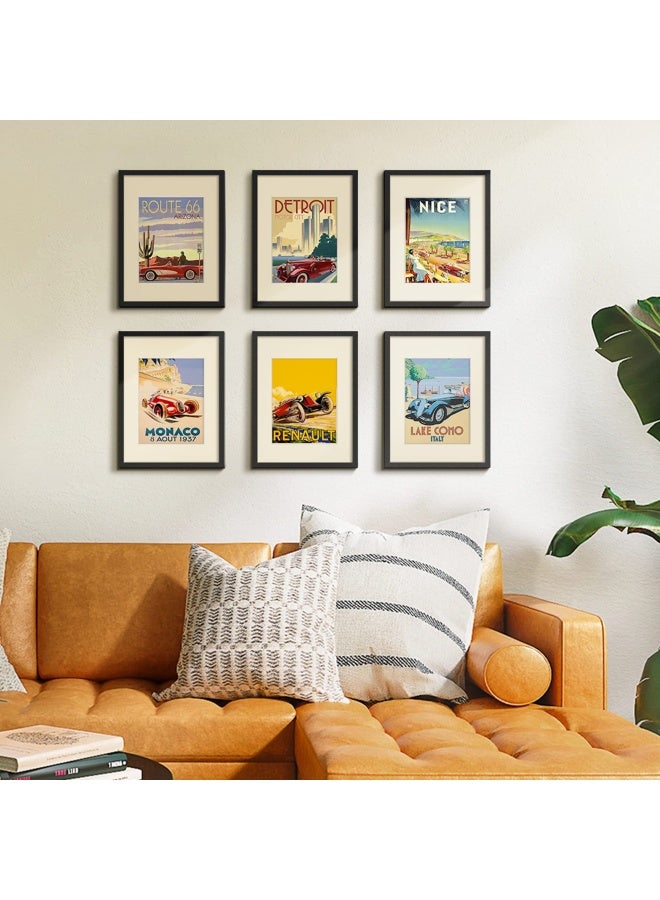 upsimples طقم إطارات صور 12x16 من 5 قطع لعرض الصور 8.5x11 مع مات أو 12x16 بدون مات، إطارات صور جدارية سوداء - Image 2