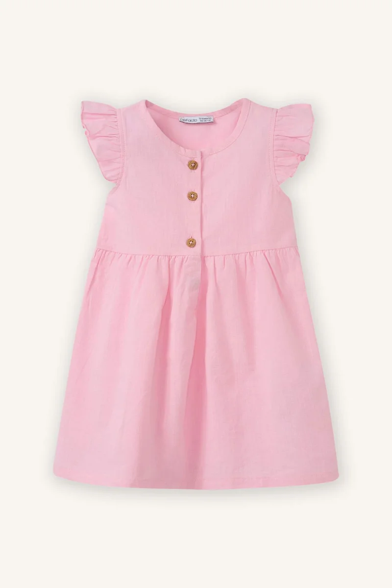 DeFacto Regular Fit Basic Short Sleeve Woven Dress