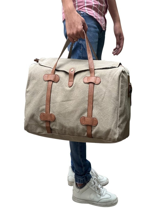 Mona B 30L Travel Duffle Bag for Men and Women with Adjustable Shoulder Strap - Brown - Image 3