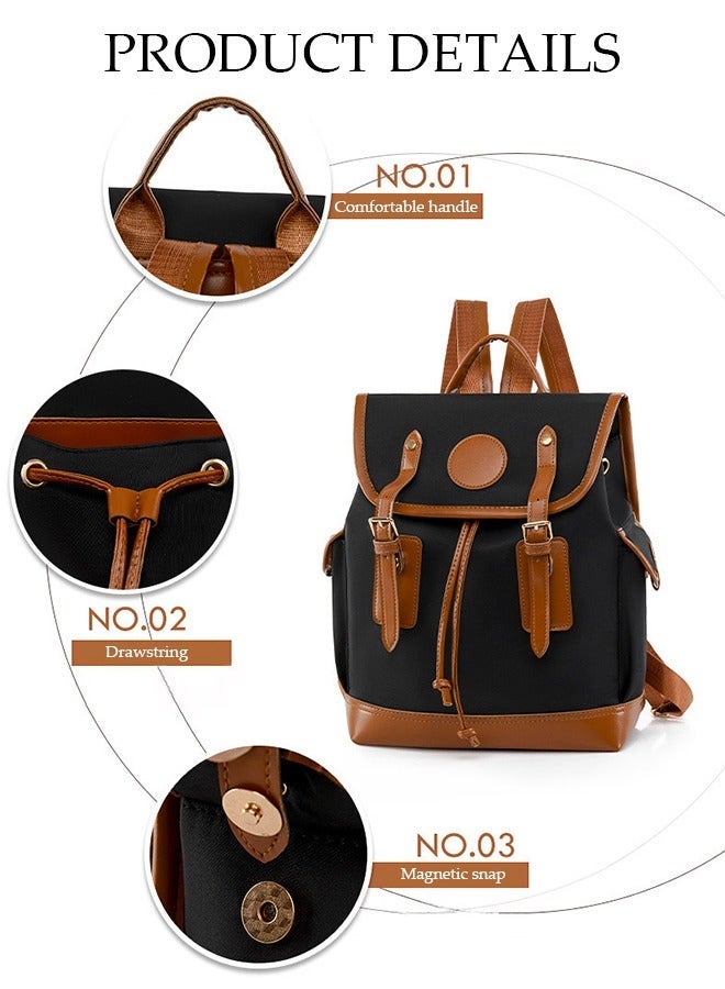 DUNISO Women's Backpack Fashionable Travel Backpack For Women Large Capacity School Backpack Shoulder Bag with Drawstring For College Girls Students - Image 3