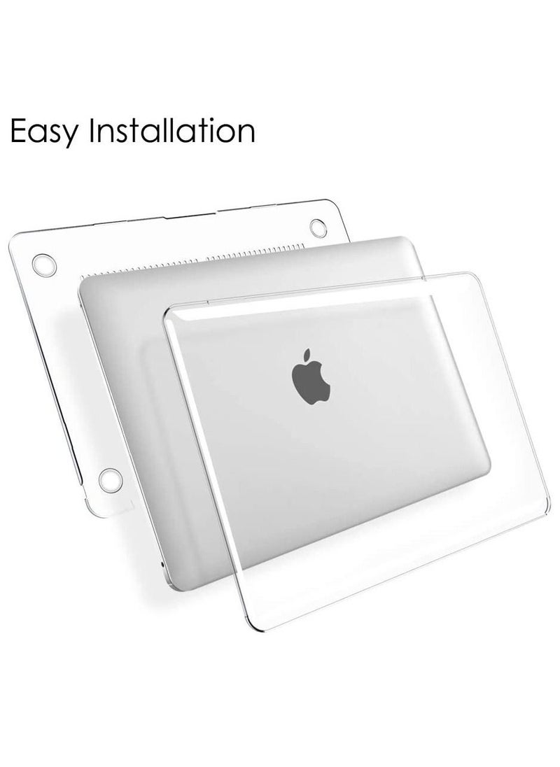 Case for MacBook Air 13 Inch A2337 (M1) / A2179 / A1932 (2021 2020 2019 2018 Release) - Snap On Hard Shell Case Cover for New MacBook Air 13 Retina Display with Touch ID, Crystal Clear