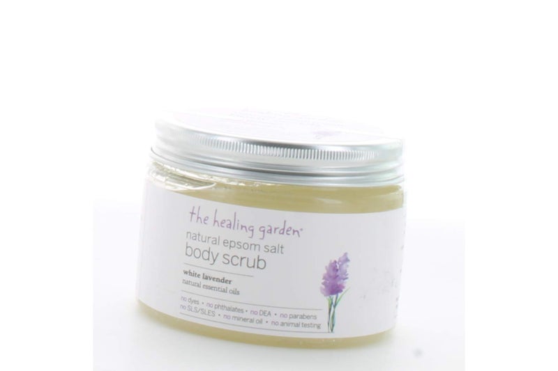 The Healing Garden White Lavender Epsom Salt Scrub 16 oz