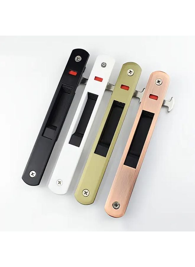 Gray Double Sided Zinc Alloy Door Window Lock Anti Theft Heavy Duty No Battery Needed - Image 2