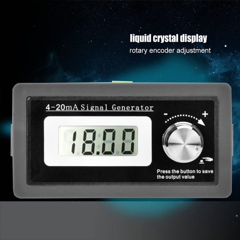 Jadeshay مولد إشارة حلقة تيار ثنائية الأسلاك Jadeshay 4-20mA مع شاشة LCD، مدى موسع 3-21mA، دقة 0.5% لاختبار معايرة المحولات، PLC والتحكم الصناعي، مشفر دوار، تخزين الذاكرة - Image 3