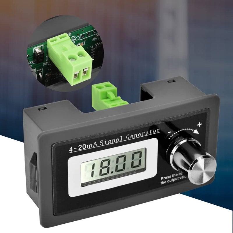 Jadeshay مولد إشارة حلقة تيار ثنائية الأسلاك Jadeshay 4-20mA مع شاشة LCD، مدى موسع 3-21mA، دقة 0.5% لاختبار معايرة المحولات، PLC والتحكم الصناعي، مشفر دوار، تخزين الذاكرة - Image 5
